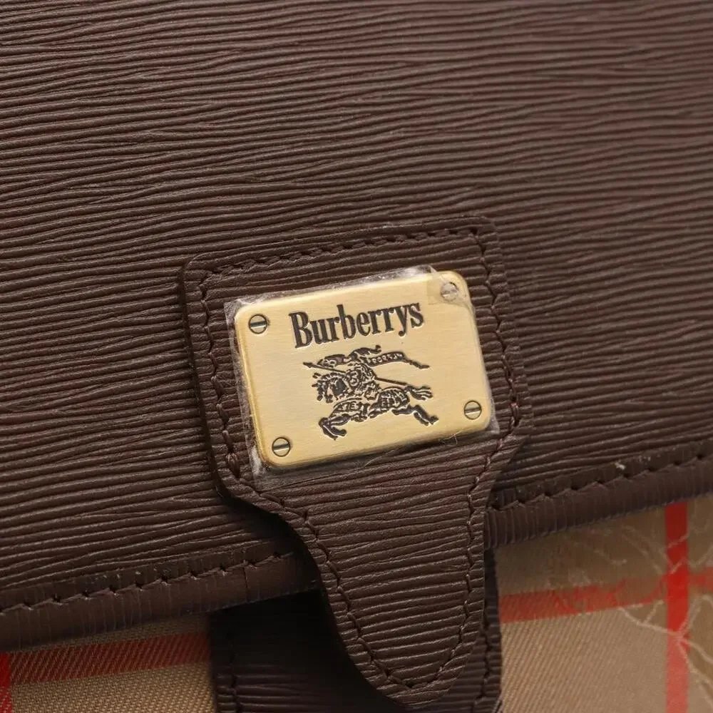 Burberry Nova Check Canvas Clutch Beige